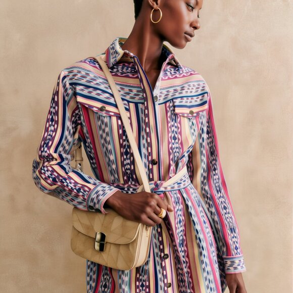 *NWT* Sézane Charmaine Long Sleeve Tunic Dress – Size M - Picture 1 of 16